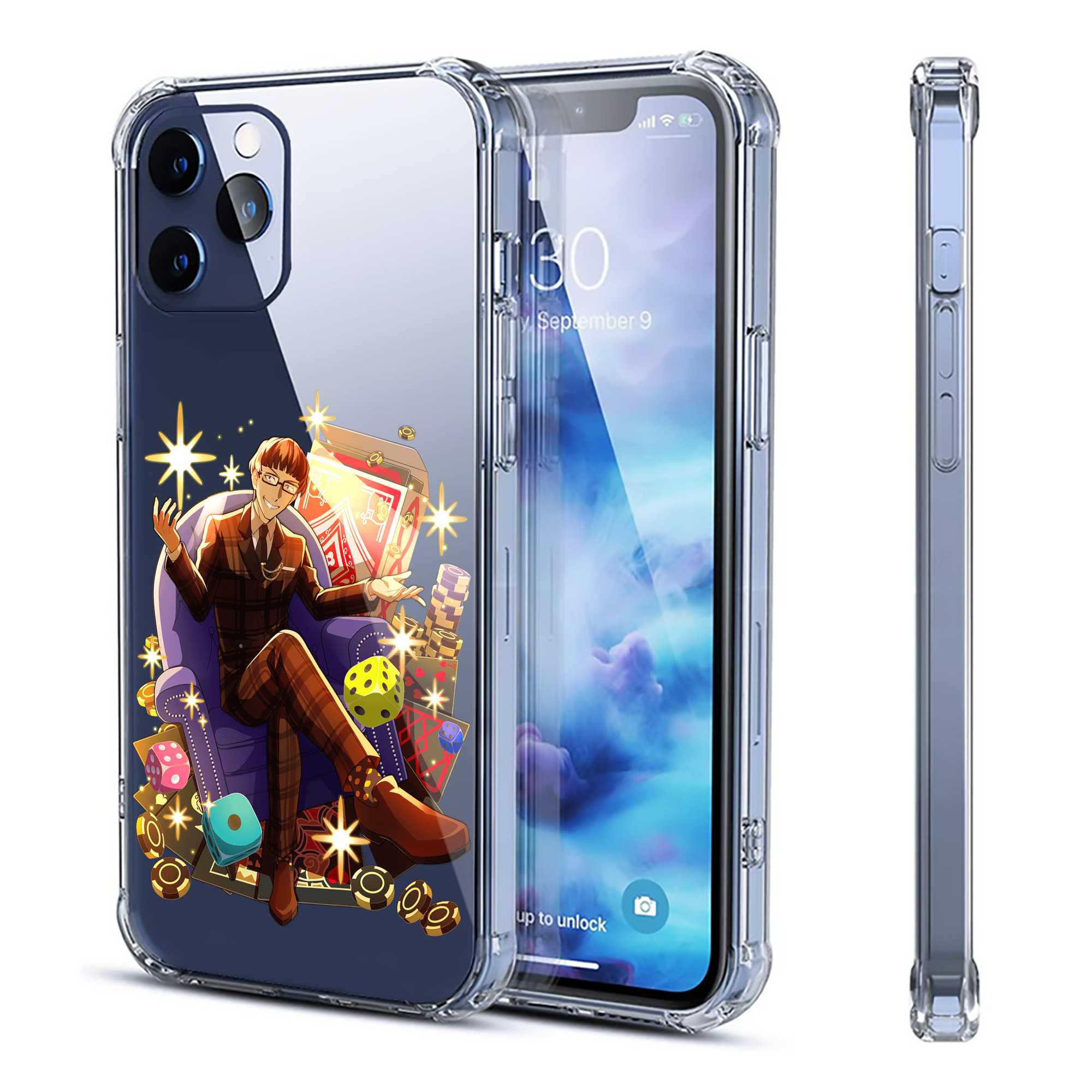 （画像用） 文豪ストレイドッグス Bungo Stray Dogs 【iPhone 12シリーズ対応】透明スマホケース（クリアソフトケース）
